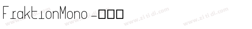 FraktionMono 字体转换 FraktionMono 字体转换